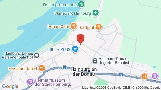 Apartments for rent i Hainburg an der Donau - kort over placeringen