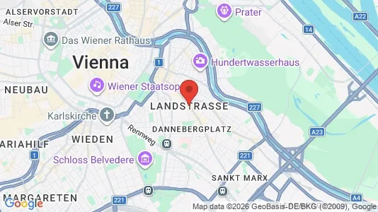 Apartments for rent i Vienna Landstraße - kort over placeringen