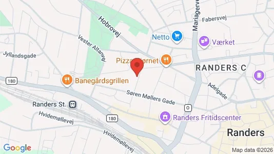 Apartments for rent i Randers C - kort over placeringen