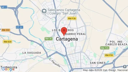 Apartments for rent i Cartagena - kort over placeringen