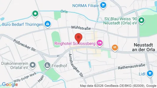 Apartments for rent i Saale-Orla-Kreis - kort over placeringen