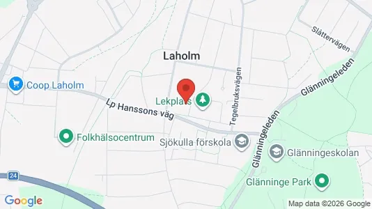 Apartments for rent i Laholm - kort over placeringen