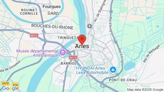 Houses for rent i Arles - kort over placeringen