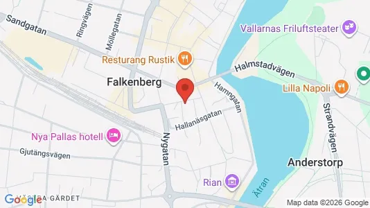 Apartments for rent i Falkenberg - kort over placeringen