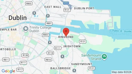Houses for rent i Ringsend - kort over placeringen