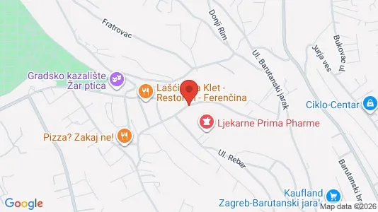 Apartments for rent i Sljeme (Medvednica-Tomislavac) - kort over placeringen