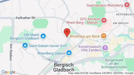 Apartments for rent i Rheinisch-Bergischer Kreis - kort over placeringen