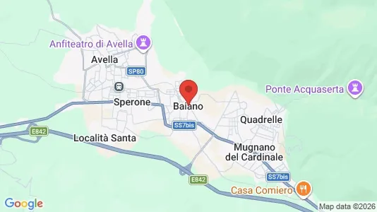 Apartments for rent i Baiano - kort over placeringen
