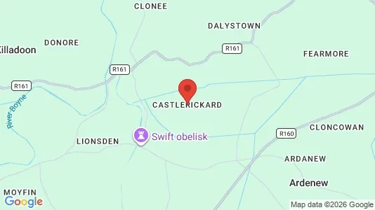 Houses for rent i Castlerickard - kort over placeringen