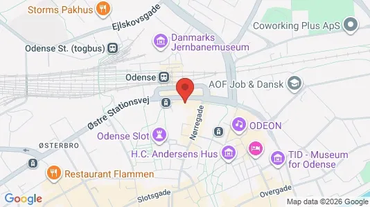 Apartments for rent i Odense C - kort over placeringen