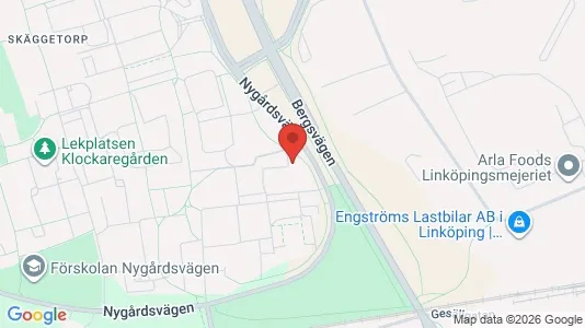 Apartments for rent i Linköping - kort over placeringen