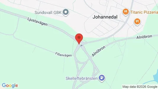 Apartments for rent i Sundsvall - kort over placeringen