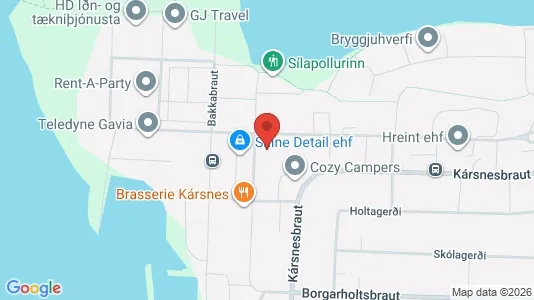 Apartments for rent i Kópavogur - kort over placeringen