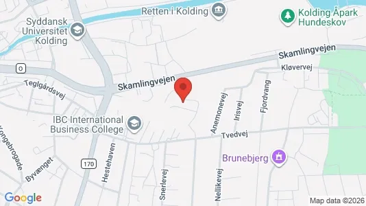 Apartments for rent i Kolding - kort over placeringen