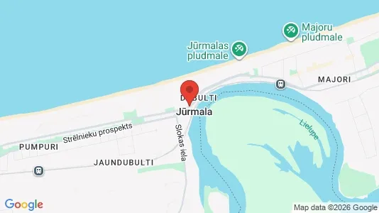 Apartments for rent i Jūrmala - kort over placeringen