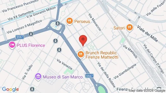 Apartments for rent i Florence - kort over placeringen