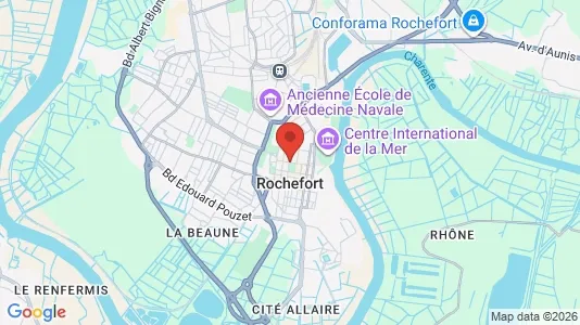 Apartments for rent i Rochefort - kort over placeringen