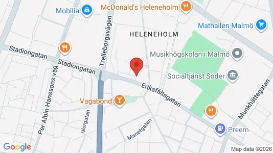 Apartments for rent i Malmö City - kort over placeringen