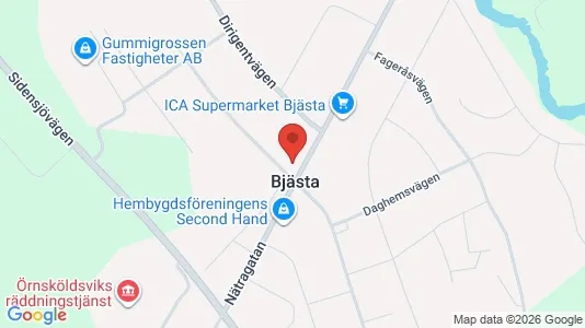 Apartments for rent i Örnsköldsvik - kort over placeringen