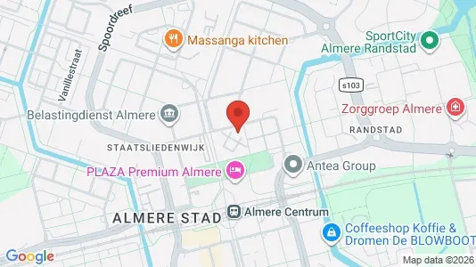 Apartments for rent i Almere - kort over placeringen