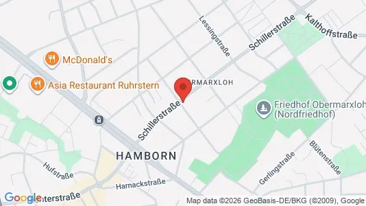 Apartments for rent i Duisburg - kort over placeringen