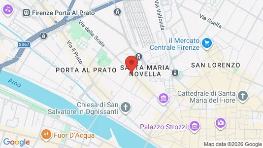 Apartments for rent i Florence - kort over placeringen