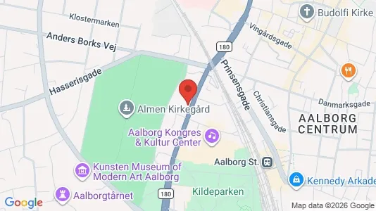 Apartments for rent i Aalborg Center - kort over placeringen