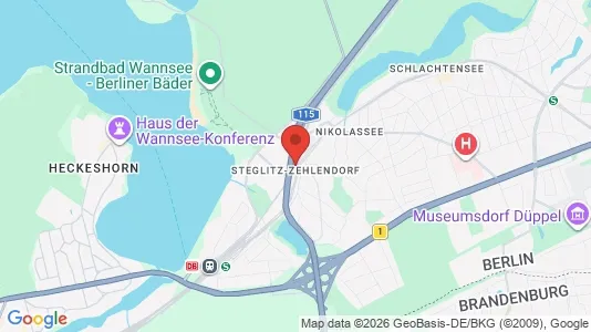 Apartments for rent i Berlin Steglitz-Zehlendorf - kort over placeringen