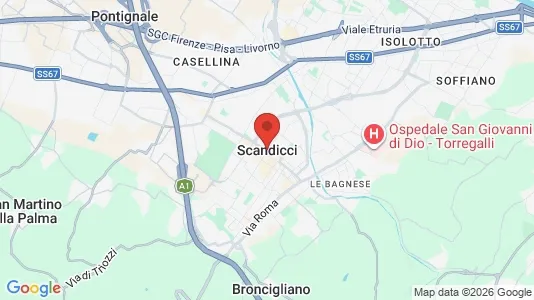 Apartments for rent i Scandicci - kort over placeringen