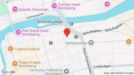 Apartments for rent i Norrköping - kort over placeringen