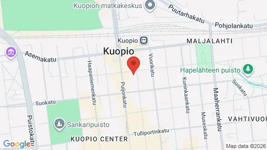 Apartments for rent i Kuopio - kort over placeringen
