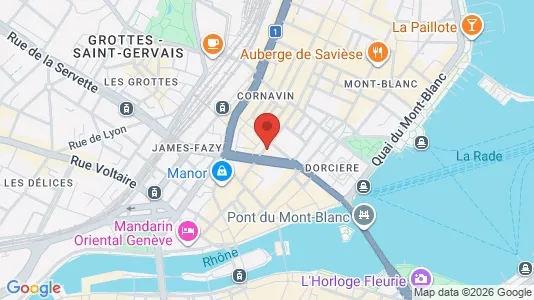Apartments for rent i Geneva Cité - kort over placeringen