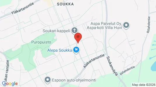 Apartments for rent i Espoo - kort over placeringen