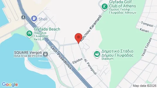 Apartments for rent i Glyfada - kort over placeringen