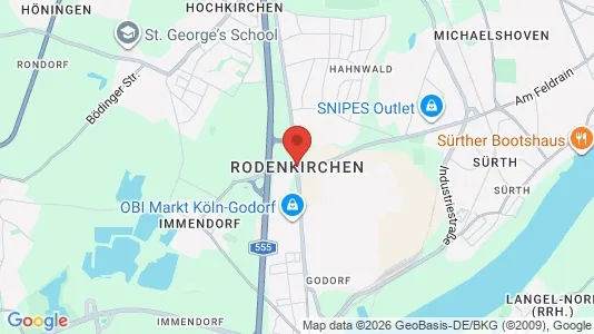 Apartments for rent i Cologne Rodenkirchen - kort over placeringen
