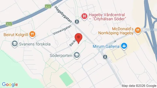 Apartments for rent i Norrköping - kort over placeringen