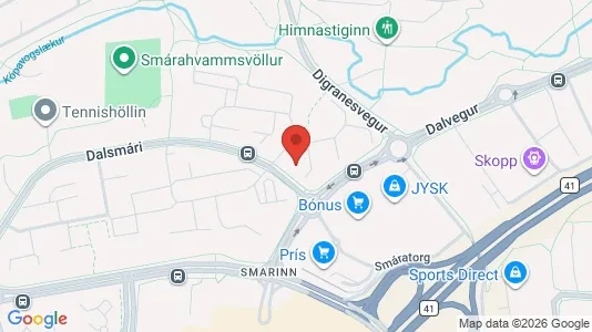 Apartments for rent in Kópavogur - Photo from Google Street View