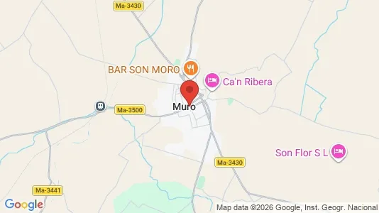 Houses for rent i Muro - kort over placeringen