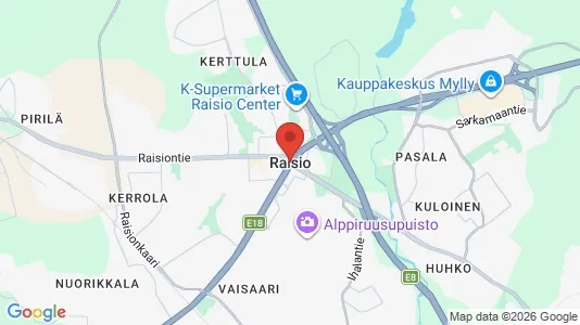 Apartments for rent i Raisio - kort over placeringen