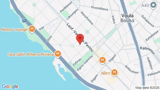 Apartments for rent i Glyfada - kort over placeringen