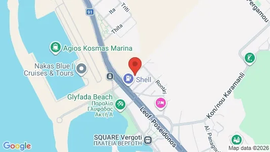 Apartments for rent i Glyfada - kort over placeringen