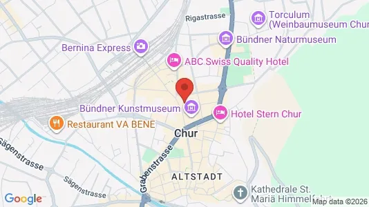 Apartments for rent i Plessur - kort over placeringen