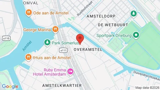 Apartments for rent i Amsterdam Oost-Watergraafsmeer - kort over placeringen
