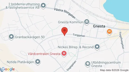 Apartments for rent i Gnesta - kort over placeringen