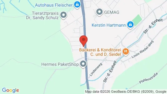 Apartments for rent i Erzgebirgskreis - kort over placeringen
