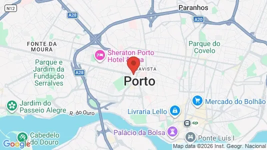 Apartments for rent i Porto Campanhã - kort over placeringen
