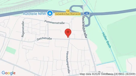 Apartments for rent i Gelsenkirchen - kort over placeringen
