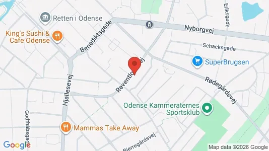 Apartments for rent i Odense C - kort over placeringen