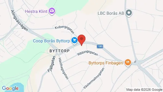 Apartments for rent i Borås - kort over placeringen