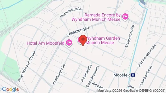 Apartments for rent i Munich Trudering-Riem - kort over placeringen